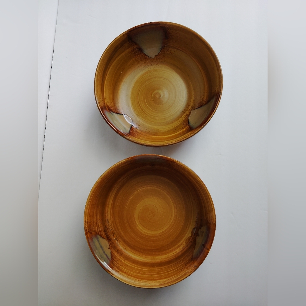 Sango Splash Stoneware 4951 Serving Bowl and Souffle'' Dish (New)